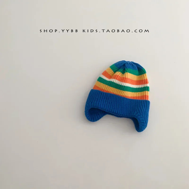 Baby Wool Hat – Cute Bear Ear Winter Knitted Cap