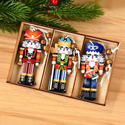 Christmas Nutcracker Soldier Wooden Pendant - Holiday Tree Ornament & 2025 New Year Gift