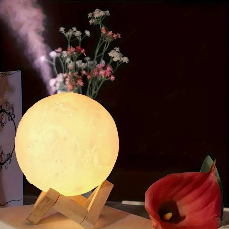 8cm DIY Galaxy Planet Lamp: Artistic Moon Night Light for Bedroom Decor