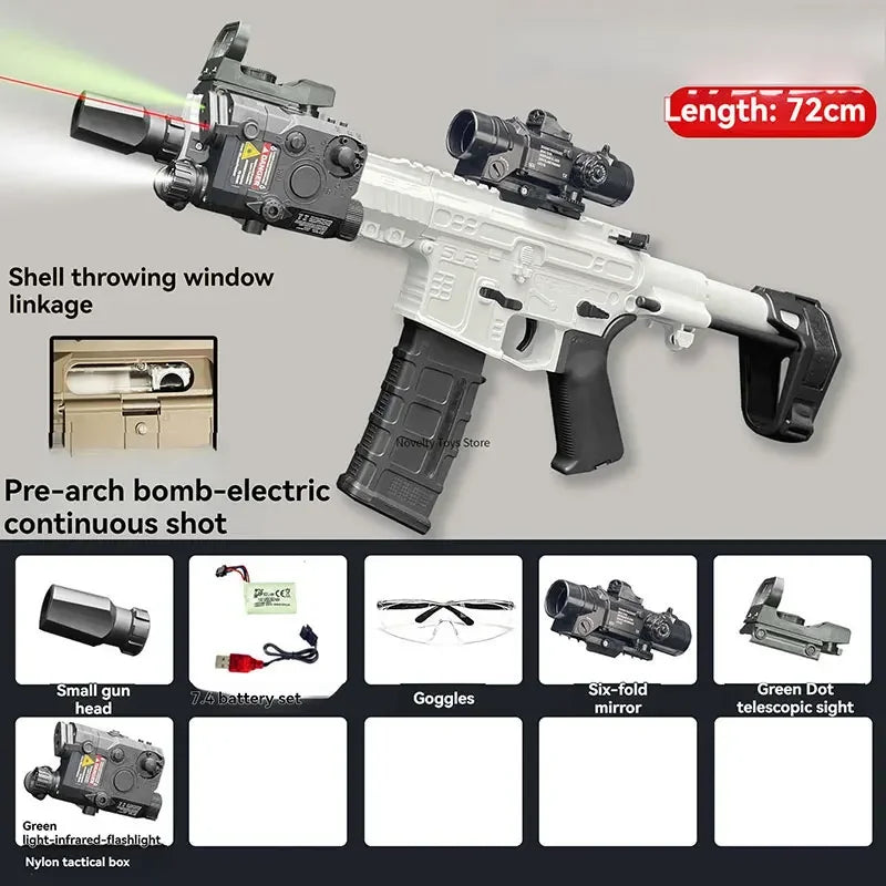 SLR Nylon Toy Gun Electric Water Gel Ball Paintball Airsoft Pneumatic Hydrogel Gun Rifle Sniper for Adults Boy CS Games Fighting