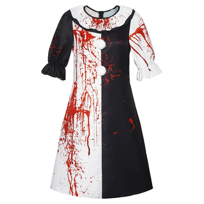 Horror Clown Costume – Terrifier 3 Bloody Jumpsuit for Halloween