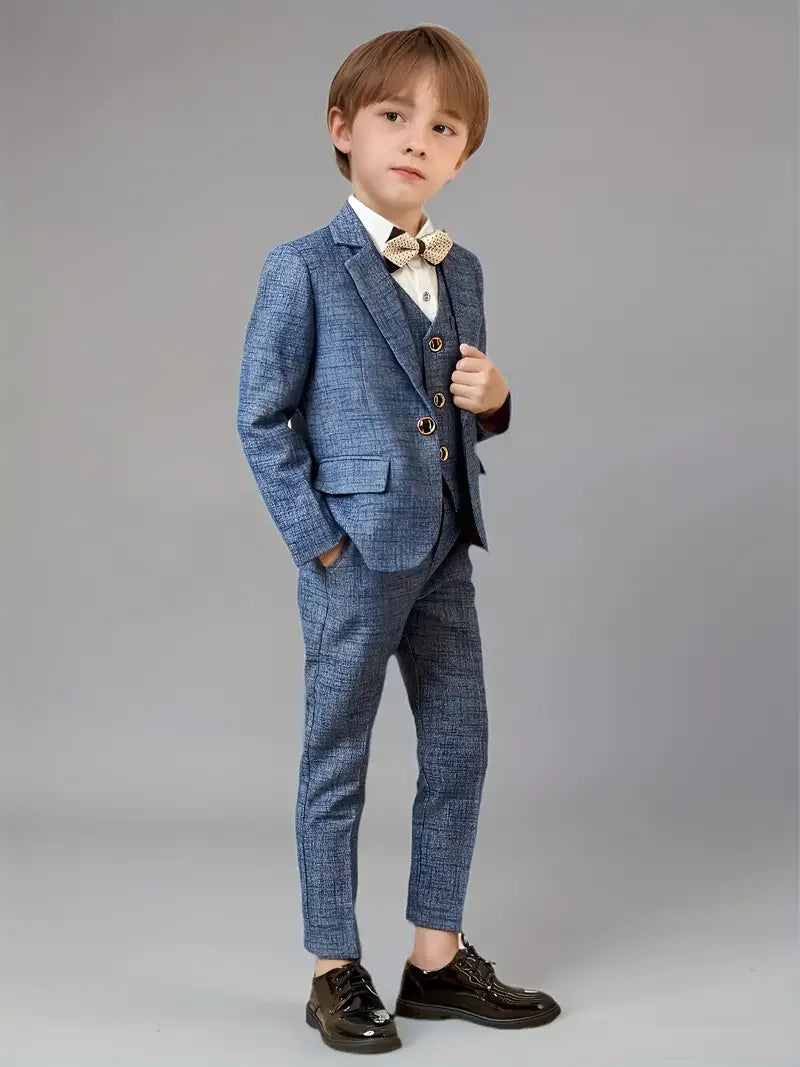 Children’s Formal Blazer Set – 5-Piece Tuxedo for Special Occasions