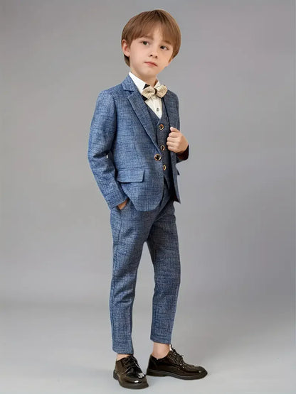 Children’s Formal Blazer Set – 5-Piece Tuxedo for Special Occasions