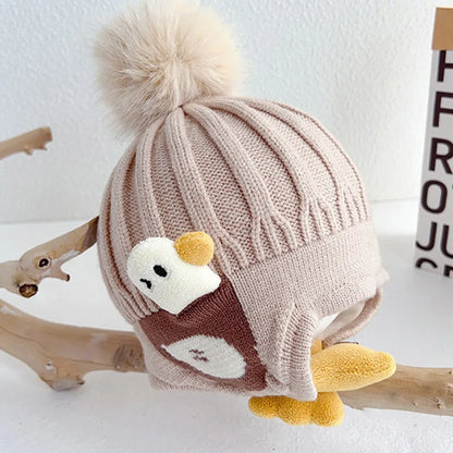 Cartoon Duck Baby Hat – Winter Protection