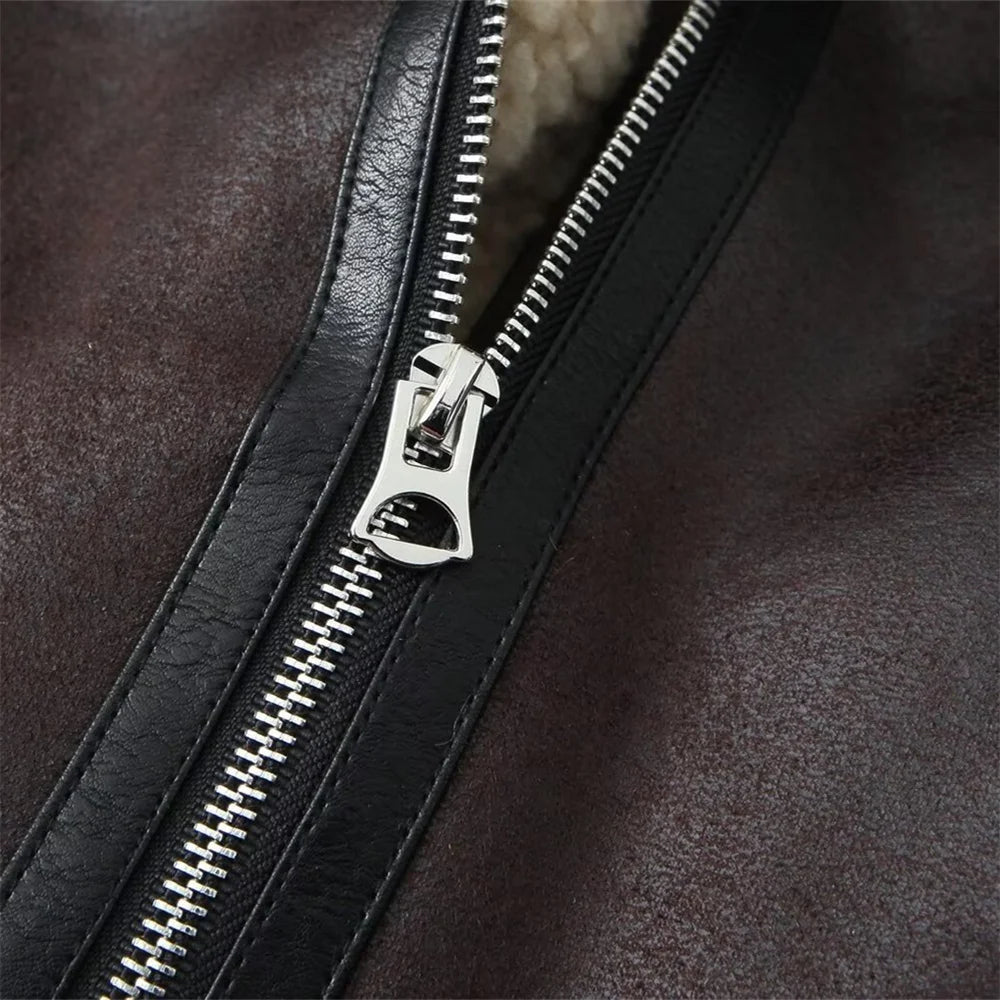 2025 Cozy Luxe: Double-Sided Fleece Lapel Jacket