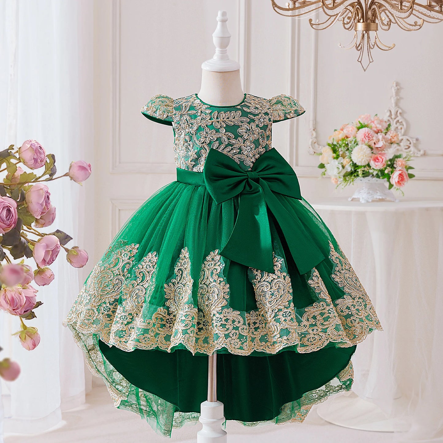 Elegant Embroidered Princess Party Dress