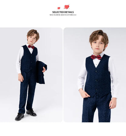 Classic Gray Suit for Boys – 1–14Y Formal & Performance Set