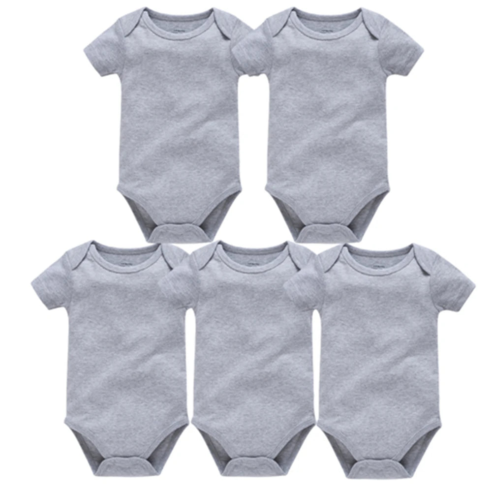 Short Sleeve Baby Bodysuit – Soft Cotton (0–24M)