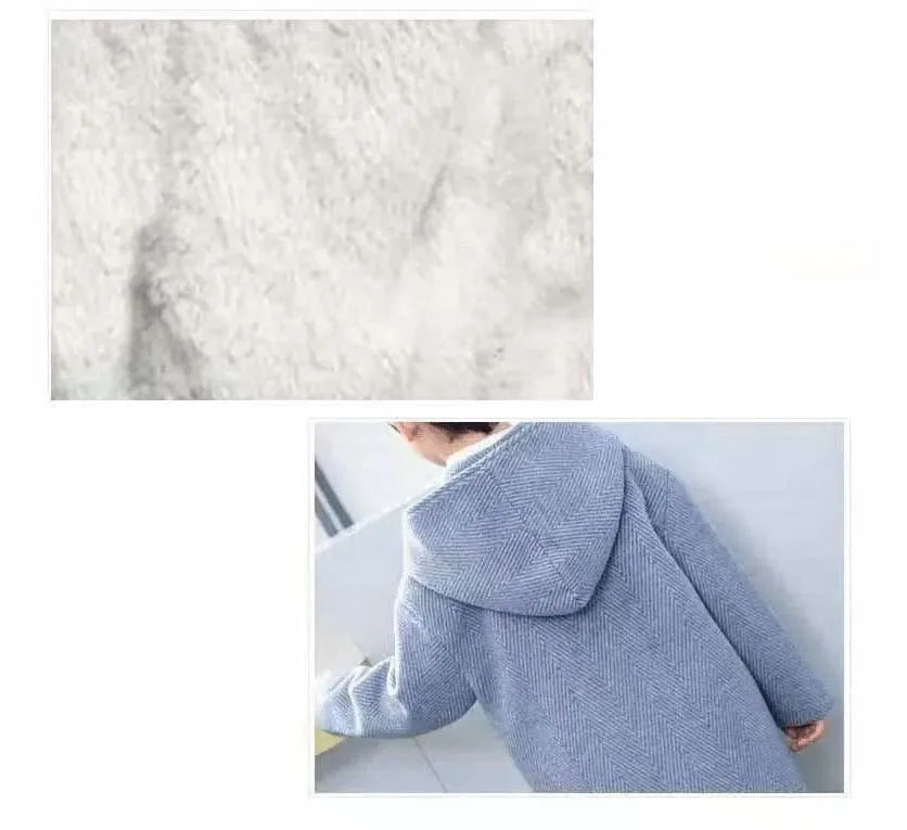 Boys’ Casual Woolen Jacket – Warm & Stylish Korean