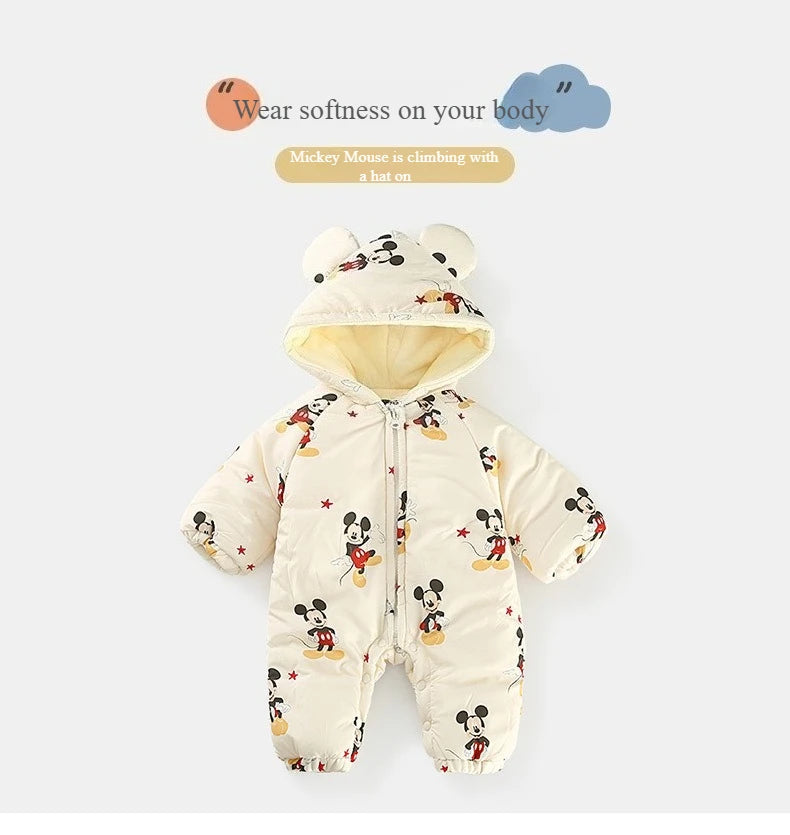 Unisex Cotton Romper – Mickey Magic for Babies