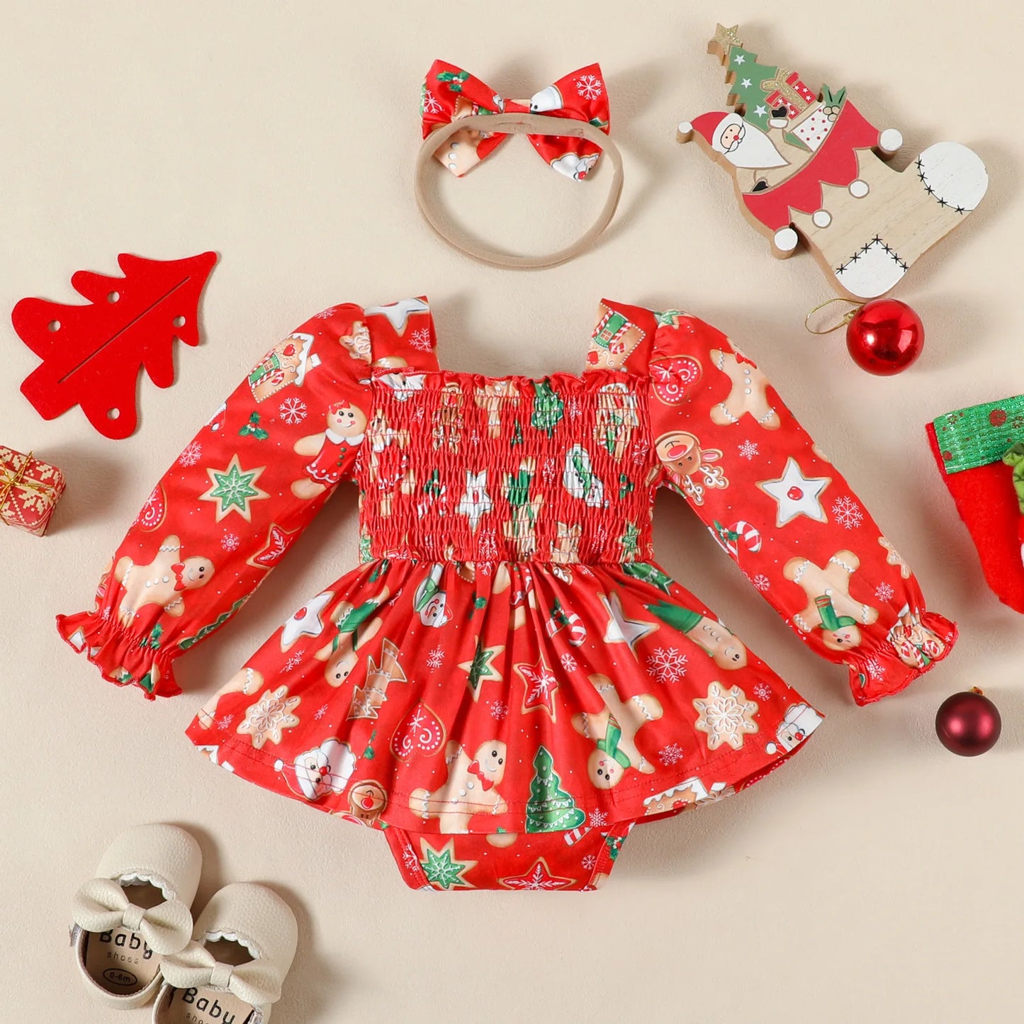 Cute Baby Girl Christmas Party Dress for Infants