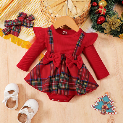 Cute Baby Girl Christmas Party Dress for Infants