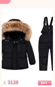 Baby Winter Overalls – Hooded Ski Suit for Cold Weather