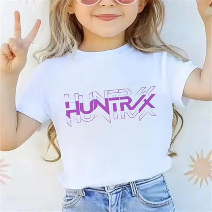 Trendy 2025 Kpop Demon Hunters Tee – Graphic Top for Boys & Girls