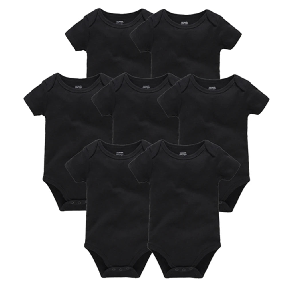 Short Sleeve Baby Bodysuit – Soft Cotton (0–24M)