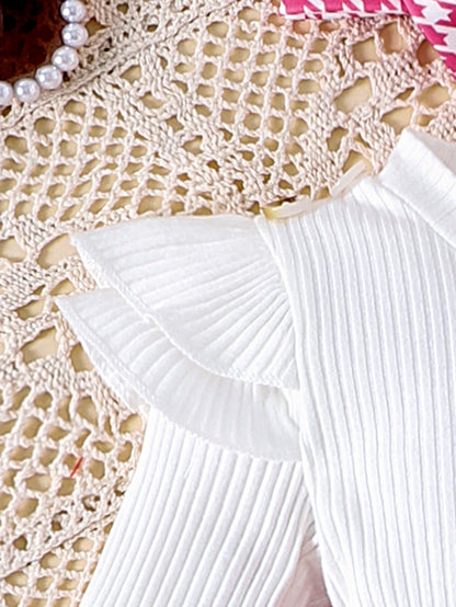 Sweet Baby Girl Fall Outfit 2Pcs Set