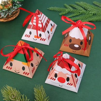 Merry Christmas Candy & Cookie Gift Boxes – Ribbon, Tree Hanging & DIY Party Décor