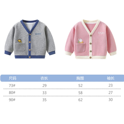 Warm Knit Sweater – Cute Bear Design Baby Jacket