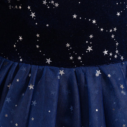 Girls Elegant Lace Wedding & Party Princess Dress