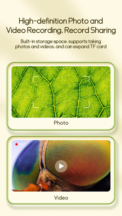 Kids Science Microscope 1000X – 200 Megapixel Digital Magnifier with LED