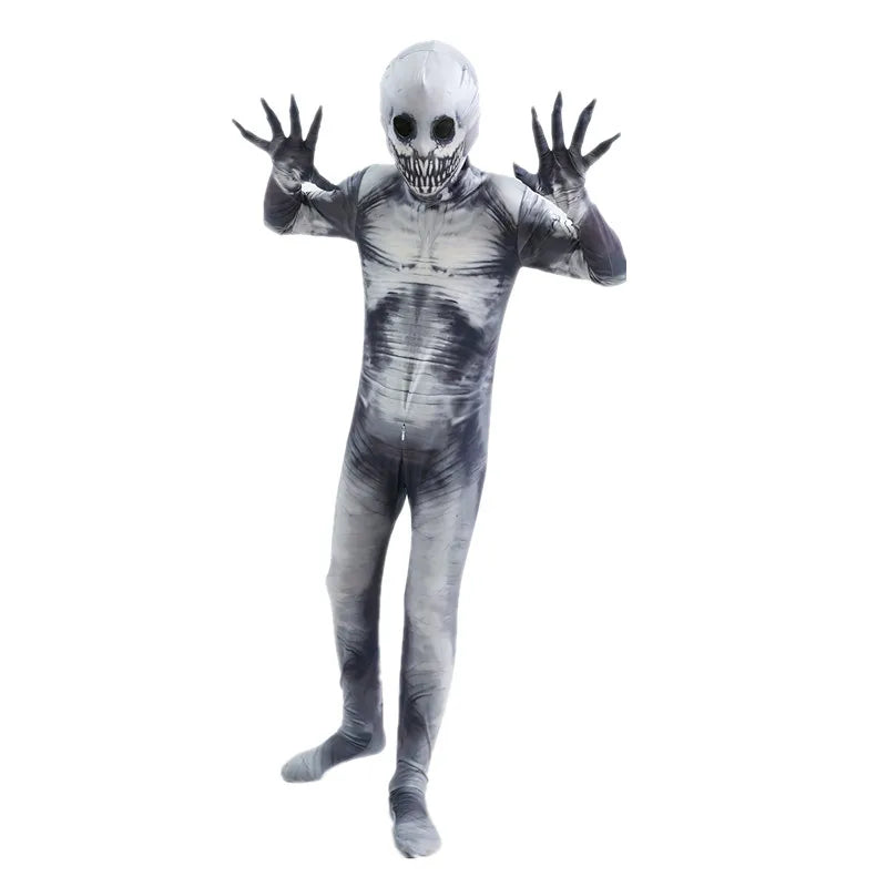 Scary Skeleton Tights & Bodysuit – Kids Halloween Costume