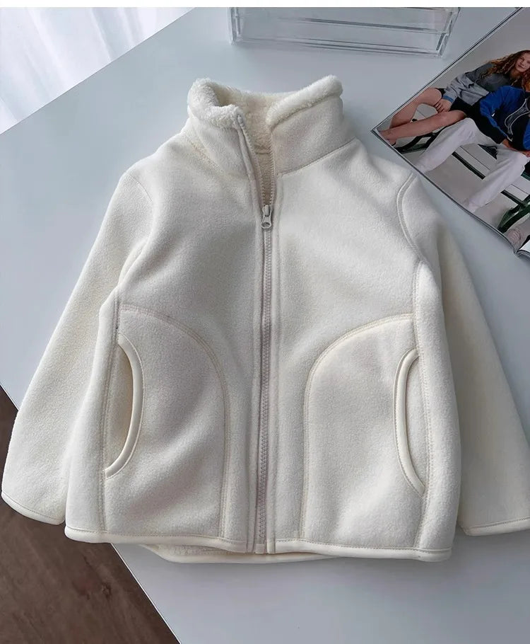 Thick Zipper Sweater for Boys & Girls – Cozy Style