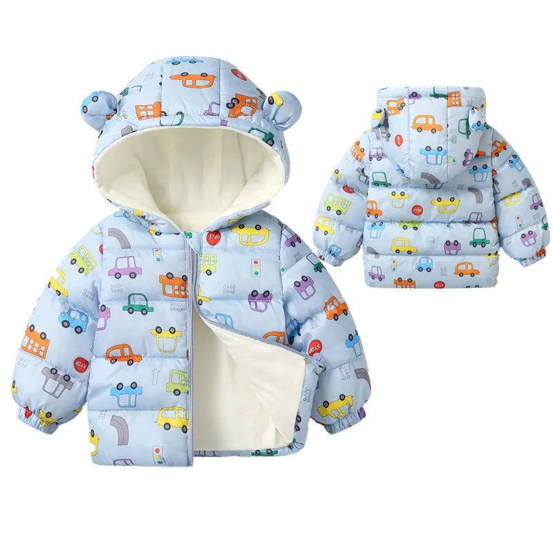 Plush Warm Outerwear – Boys & Girls Winter Jacket