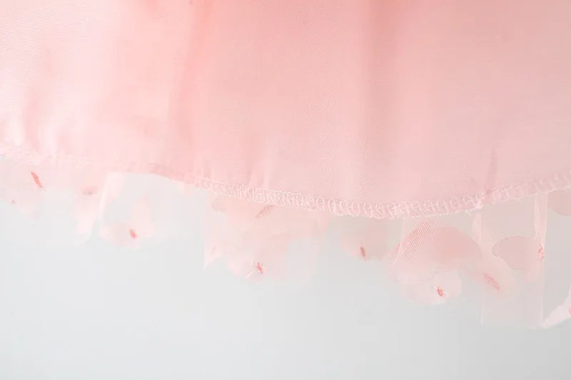 Toddler Girl Embroidered Mesh Party Outfit