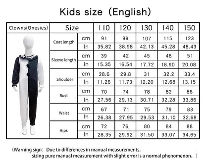 Scary Terrifier Costume – Kids’ Joker & Clown Cosplay Halloween Suit