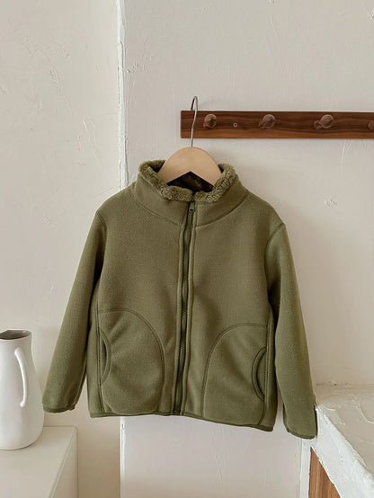 Thick Zipper Sweater for Boys & Girls – Cozy Style