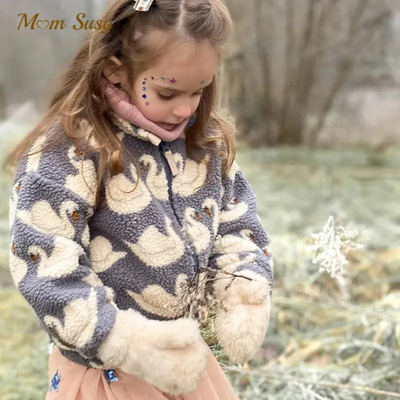Baby Cartoon Coat – Soft Lamb Wool Jacket