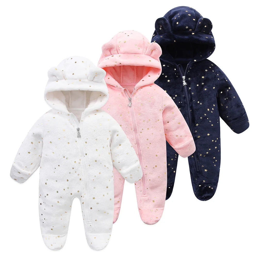 Cozy Cartoon Print Baby Bodysuit – Unisex 0-19 Months
