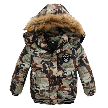 Baby Boys' Winter Coat – Warm Hooded Outerwear (2–6Y)