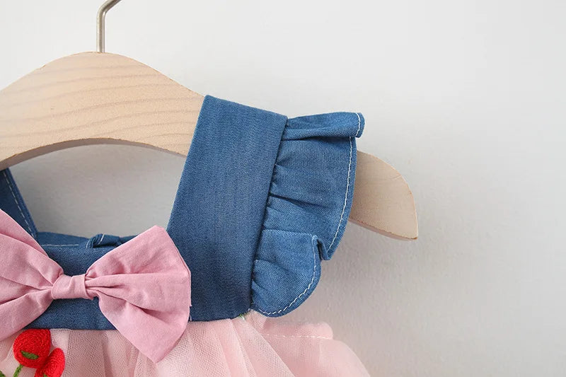 Sweet Toddler Girl Bow Princess Outfit 0–3Y