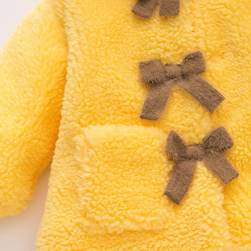 Baby Solid Color Fleece Jacket – Cozy Wear
