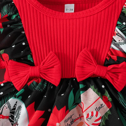 Baby Girl Christmas Party Costume 0–18M
