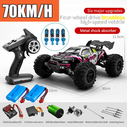 1:16 RC Off-Road Car – High-Speed 4WD Monster Truck with LED Lights