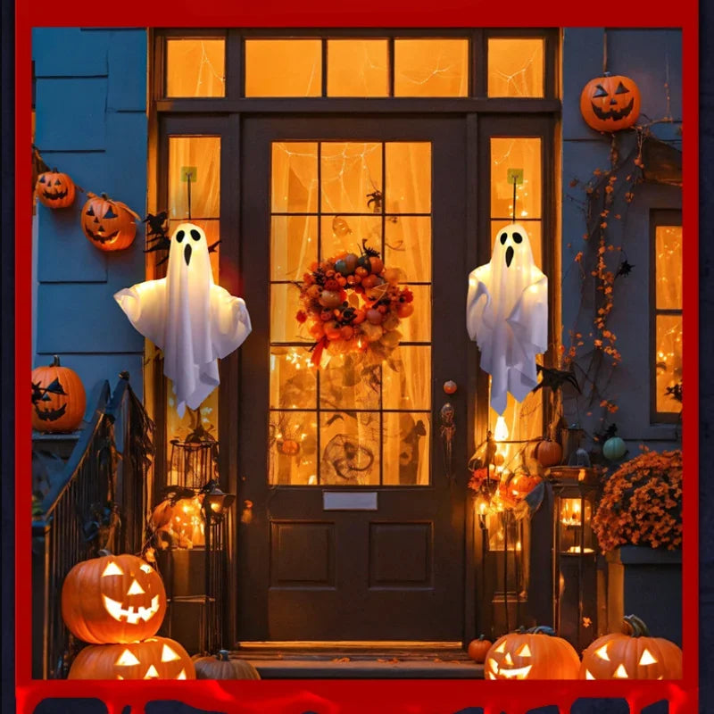 2024 LED Glow Ghost: Spooky Hanging Decor for Halloween Fun