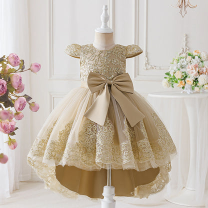 Elegant Embroidered Princess Party Dress