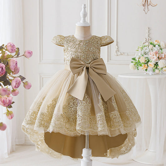 Elegant Embroidered Princess Party Dress