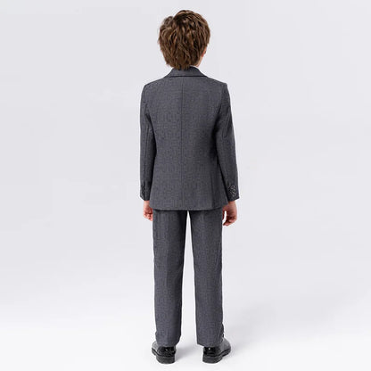 Classic Gray Suit for Boys – 1–14Y Formal & Performance Set