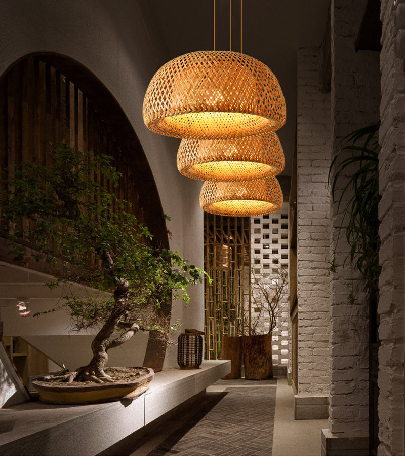 Elegant Weaving Hanging Lighting for Home & Restaurant