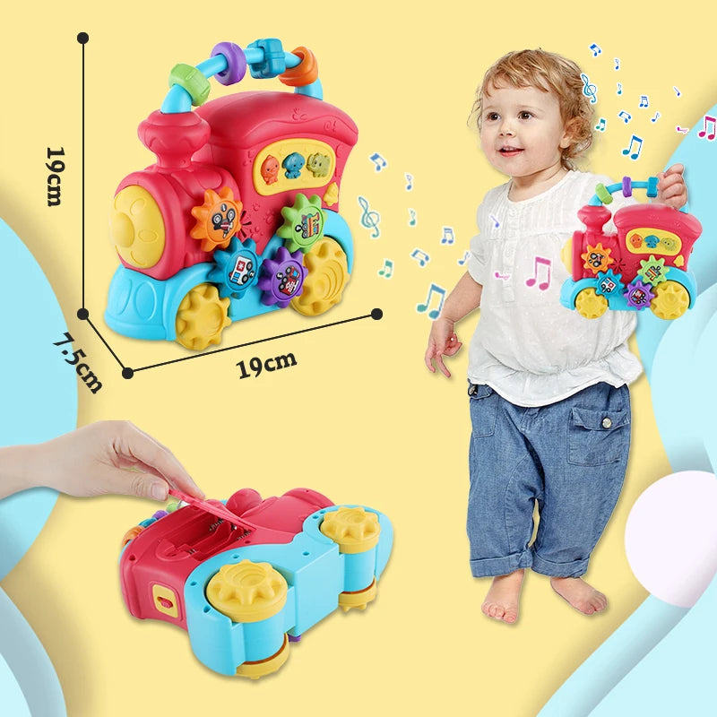 Musical Train Toy – Early Educational Light-Up Play for Toddlers