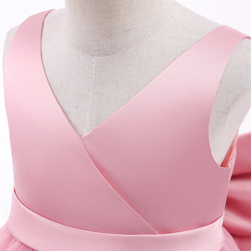 Elegant Girls Long Prom & Party Dress (5–14Y)