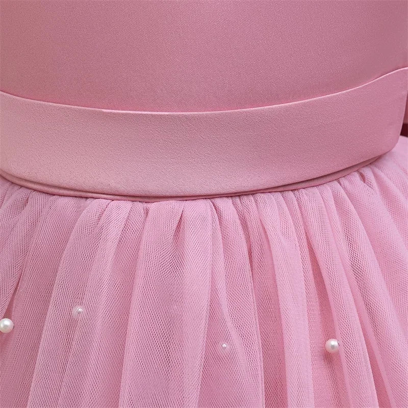 Elegant Kids Dress with Big Bow – Special Occasions