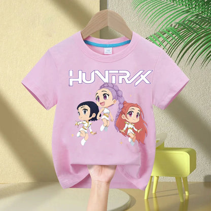 2025 Kpop Demon Hunters T-Shirt for Kids – Cute Cotton Casual Wear