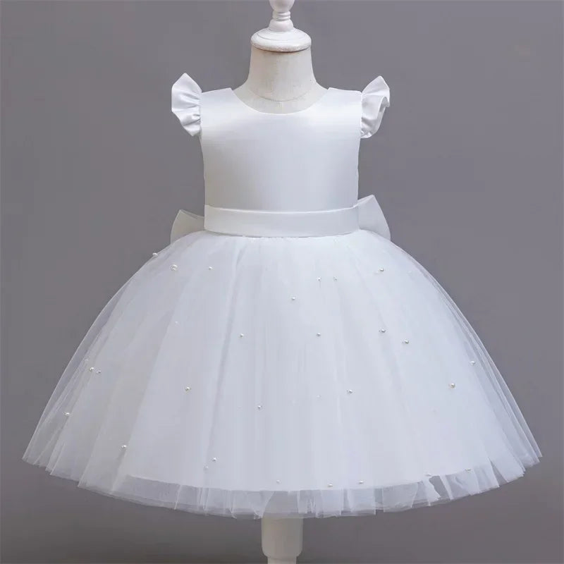 Elegant Kids Dress with Big Bow – Special Occasions