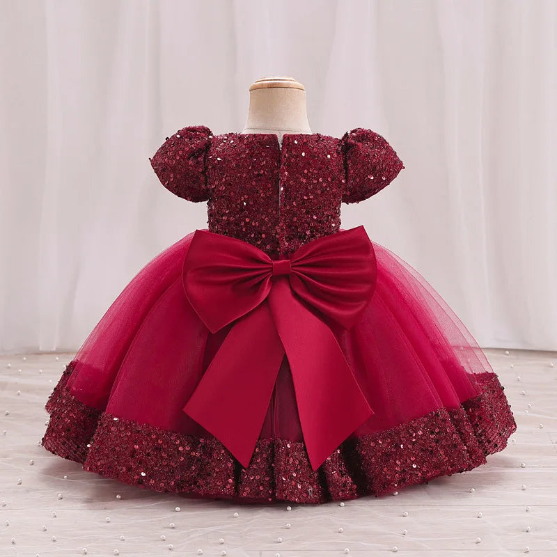 Toddler Princess Dress – Short Sleeve, Sparkly & Fluffy