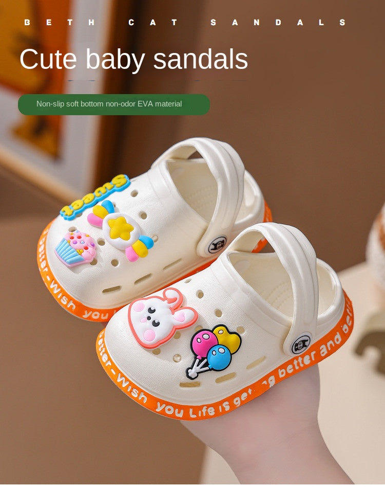 Cartoon Kids' Sandals & Slippers – Comfy, Non-Slip Fun