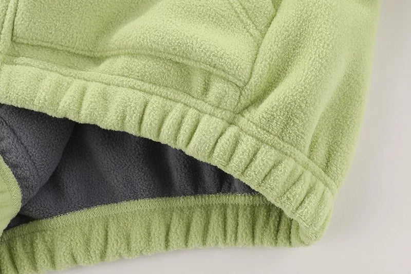 Children’s Thick Fleece Jacket – Zippered Casual Coat